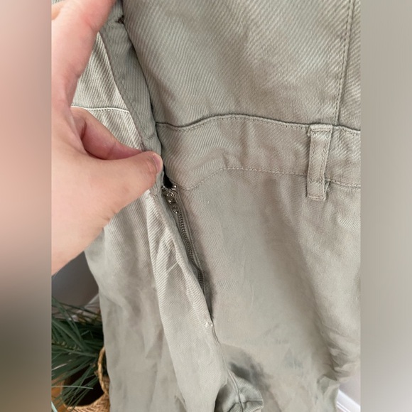 NWT Zara Khaki green jumpsuit size M - Picture 5 of 9